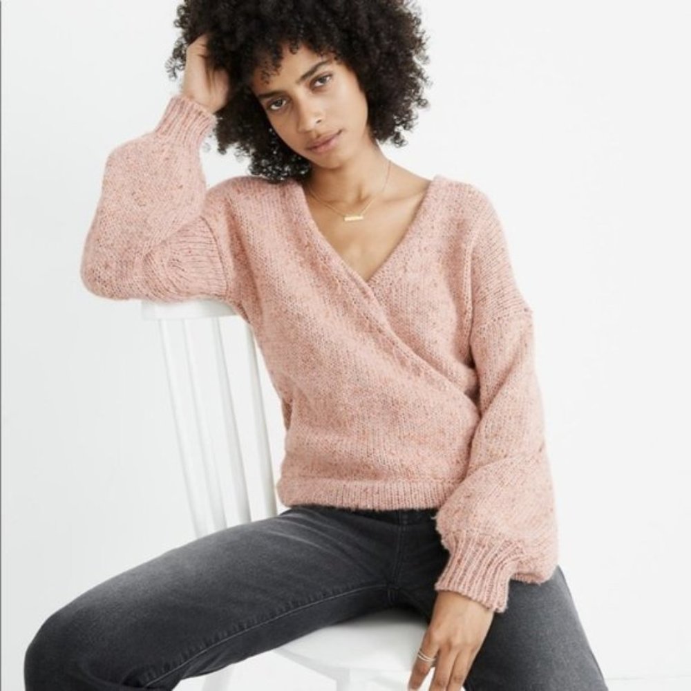 NWT Madewell Beresford Wrap-Front  Sweater XXS